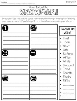 Snowman Craft & Coding Activity: One Page Craft, Poem, & Writing Bulletin  Board - Erintegration