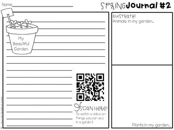 Spring Journal Writing Activity