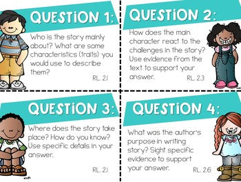Student Led Discussion Cards for Any Text