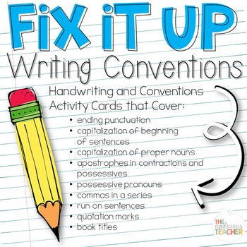 Writing Conventions Activity